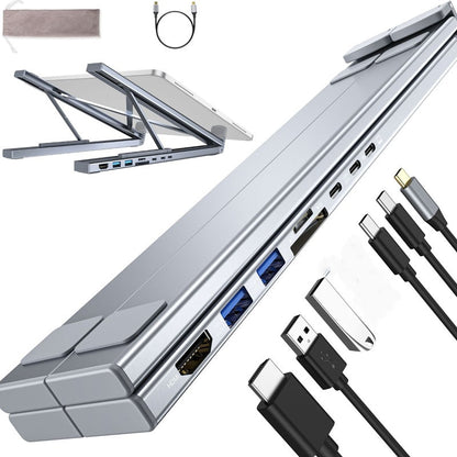 📢📢50 % de réduction !! ⏰Station d'Accueil USB-C 8-en-1 – Support Réglable, HDMI 4K & Transfert Rapide