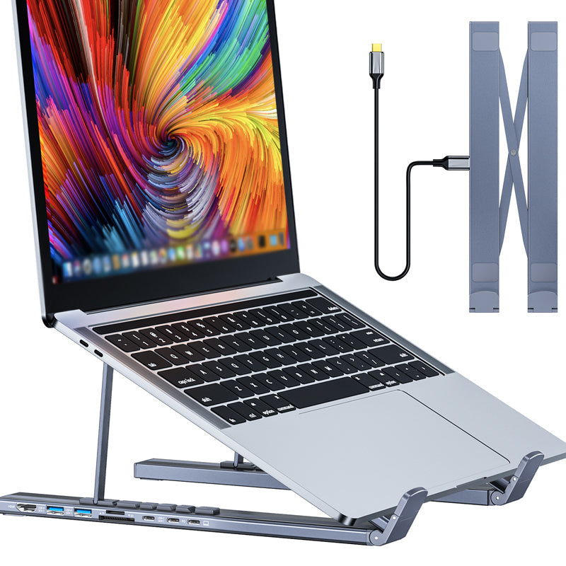 📢📢50 % de réduction !! ⏰Station d'Accueil USB-C 8-en-1 – Support Réglable, HDMI 4K & Transfert Rapide