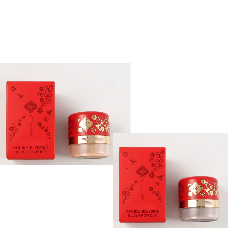 🌸Fard à Joues en Poudre Portable avec Houppette – 3 Teintes, Texture Ultra-Fine & Application Facile (30g)