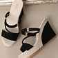 👡🌟 PROMO FLASH 50% ! Sandales Femme à Talons Compensés – Design Élégant, Semelle Cloutée, Hauteur 10cm, Bride de Cheville, 6 Couleurs, 36-43, Parfaites pour Vacances & Soirées 🌴