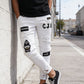 💎 -50% SUR LE JEAN SLIM DÉCHIRÉ ! 💎 Design Tendance, Détails Patchwork & Denim Résistant pour un Look Unique 👖🔥