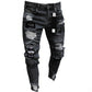 💎 -50% SUR LE JEAN SLIM DÉCHIRÉ ! 💎 Design Tendance, Détails Patchwork & Denim Résistant pour un Look Unique 👖🔥