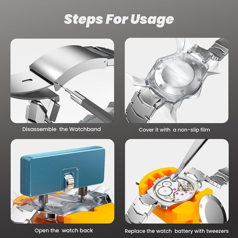 🕰️50 % DE RÉDUCTION !🔧 Kit d'outils pour la réparation professionnelle de montres – 13 en 1, outils de précision, idéal pour la réparation de montres et de lunettes 🛠️