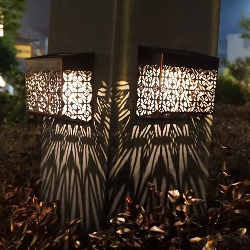 Applique Murale Solaire LED Ajourée pour Jardin et Allée
