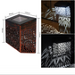 Applique Murale Solaire LED Ajourée pour Jardin et Allée