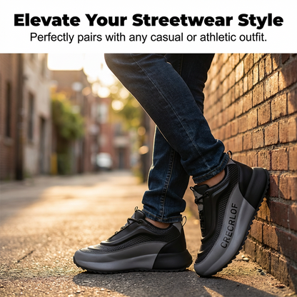 👟Chaussures Homme à Semelle Épaisse – Design Tendance, Antidérapantes & Durable (Beige-Bleu/Blanc/Noir-Gris)