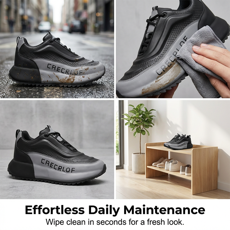 👟Chaussures Homme à Semelle Épaisse – Design Tendance, Antidérapantes & Durable (Beige-Bleu/Blanc/Noir-Gris)