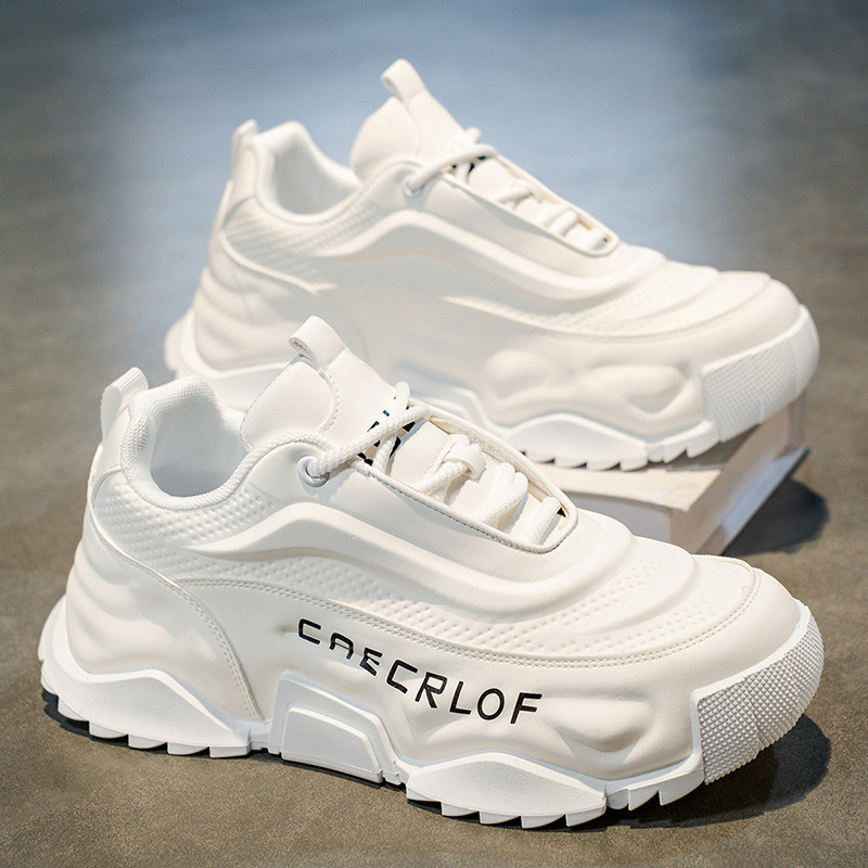 👟Chaussures Homme à Semelle Épaisse – Design Tendance, Antidérapantes & Durable (Beige-Bleu/Blanc/Noir-Gris)