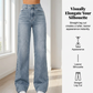 ✨Offre à durée limitée-Jean pour femme à taille haute et coupe droite