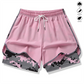 Short de sport femme décontracté avec doublure intégrée
