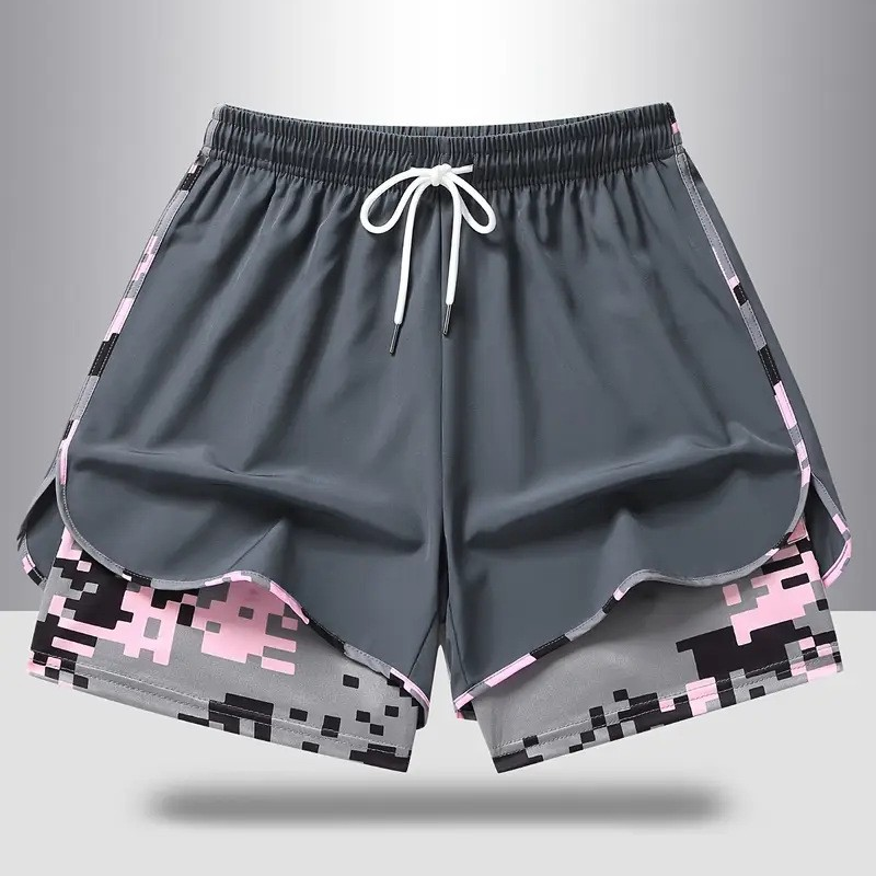 Short de sport femme décontracté avec doublure intégrée