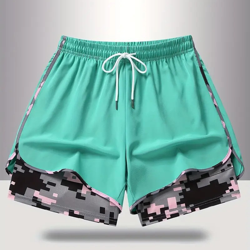 Short de sport femme décontracté avec doublure intégrée