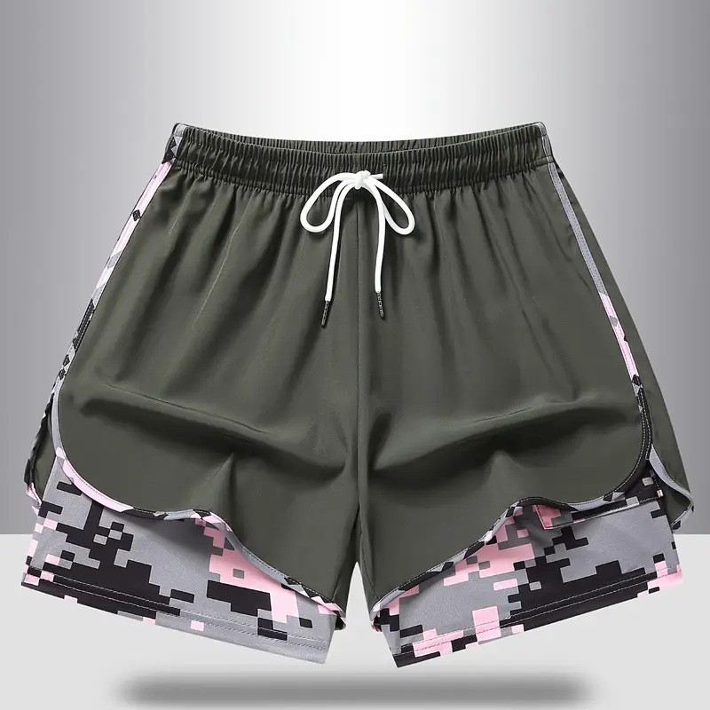 Short de sport femme décontracté avec doublure intégrée