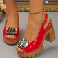👠 50% DE RÉDUCTION !✨ Sandales à Boucle Chic – Talons Stables & Look Raffiné 💖【Prix Exceptionnel】