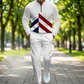 🔥NOUVEAUTÉ 2026🔥Ensemble de survêtement à demi-zip pour homme, motif color block