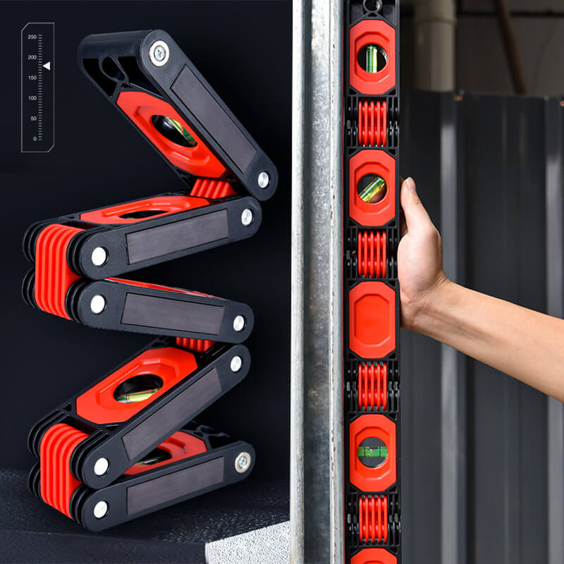 📐 50% DE RÉDUCTION! 🔧 Règle à Niveau à Bulle Pliable Multifonctionnelle – Mesure Précise, Compacte & Idéale pour le Bricolage 🛠️