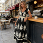 🎑50% de réduction✨Robe longue fluide à col en V et imprimé baroque pour femme