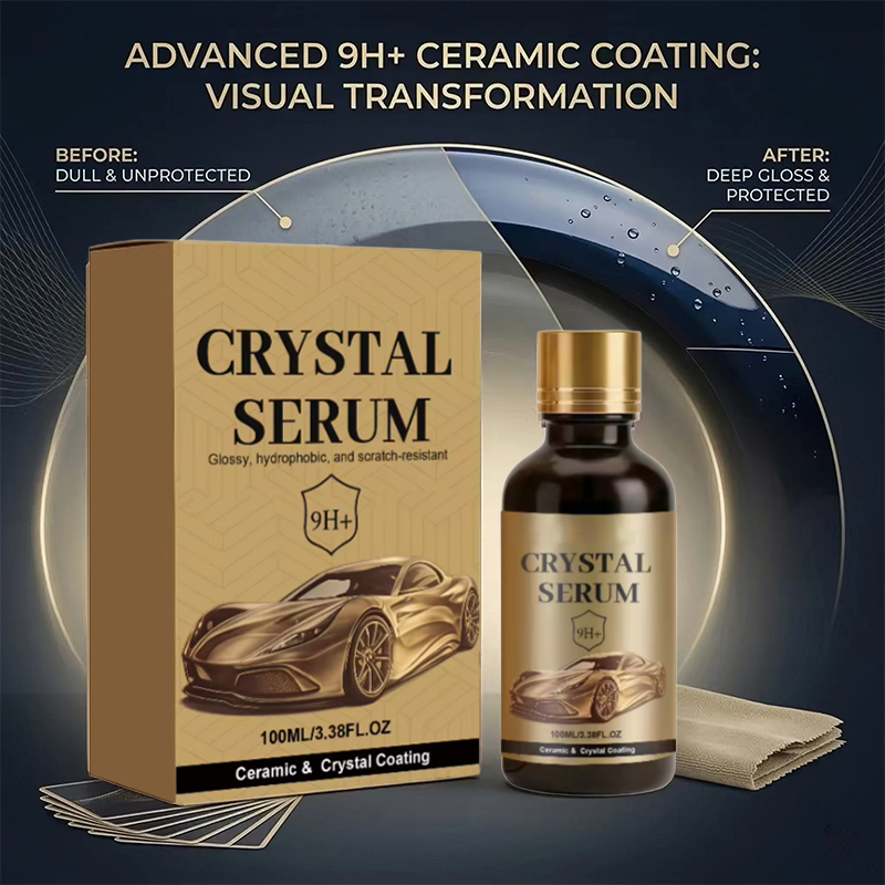 🚗ACHETEZ 1, RECEVEZ 1 GRATUIT !✨Kit de Revêtement Céramique Voiture – Sérum Crystal, Éclat Miroir & Protection 9H+