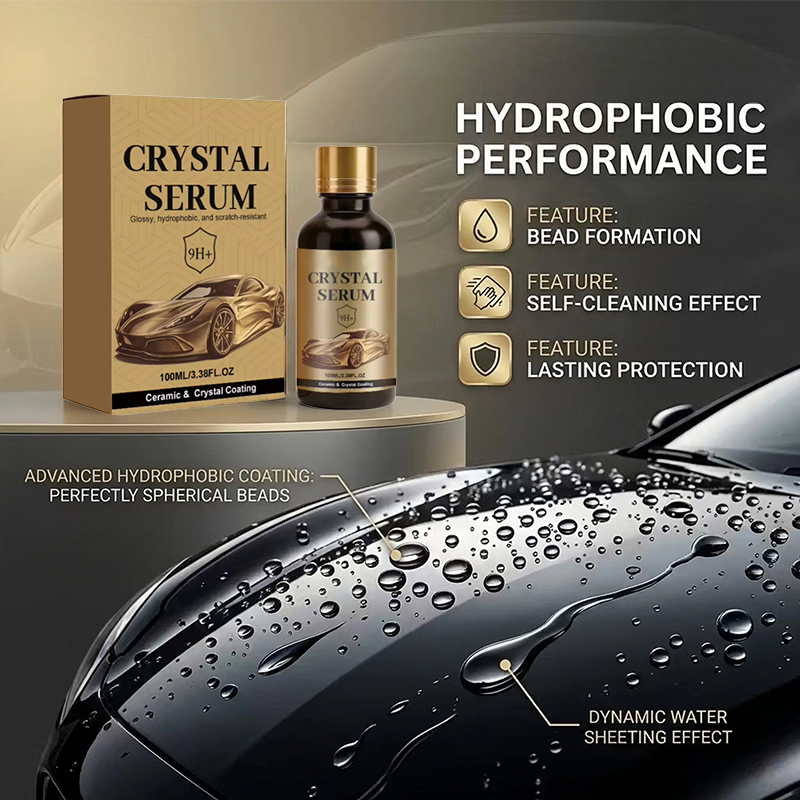 🚗ACHETEZ 1, RECEVEZ 1 GRATUIT !✨Kit de Revêtement Céramique Voiture – Sérum Crystal, Éclat Miroir & Protection 9H+