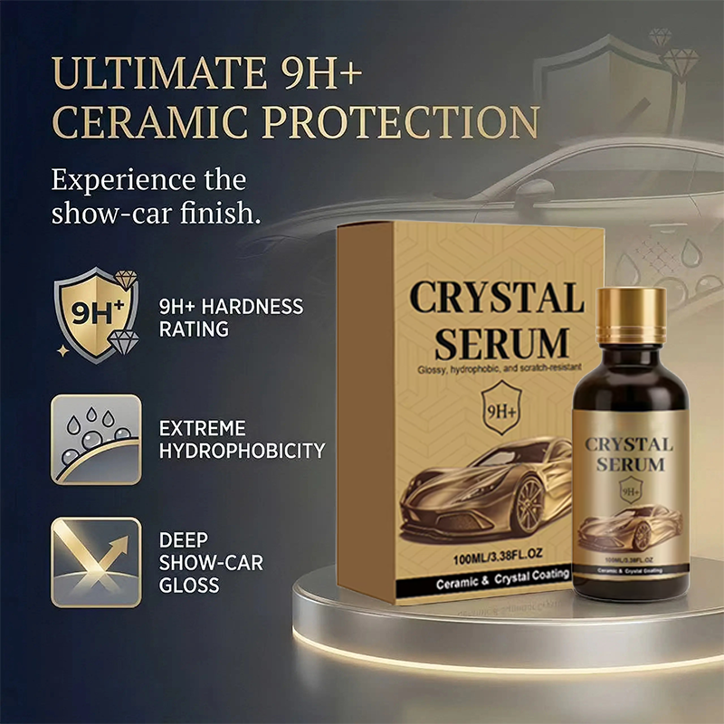 🚗ACHETEZ 1, RECEVEZ 1 GRATUIT !✨Kit de Revêtement Céramique Voiture – Sérum Crystal, Éclat Miroir & Protection 9H+