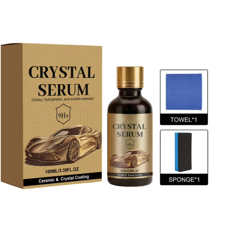 🚗ACHETEZ 1, RECEVEZ 1 GRATUIT !✨Kit de Revêtement Céramique Voiture – Sérum Crystal, Éclat Miroir & Protection 9H+
