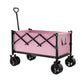 💯🛒 PROMO FLASH 56% ! Chariot Pliable de Transport Extérieur – Cadre Acier, Roues Détachables 360°, Capacité 80kg, 130L, 2 Tailles, Parfait pour Pique-Nique, Plage & Jardinage 🌿