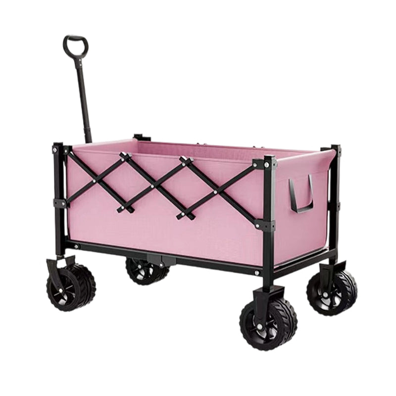 💯🛒 PROMO FLASH 56% ! Chariot Pliable de Transport Extérieur – Cadre Acier, Roues Détachables 360°, Capacité 80kg, 130L, 2 Tailles, Parfait pour Pique-Nique, Plage & Jardinage 🌿