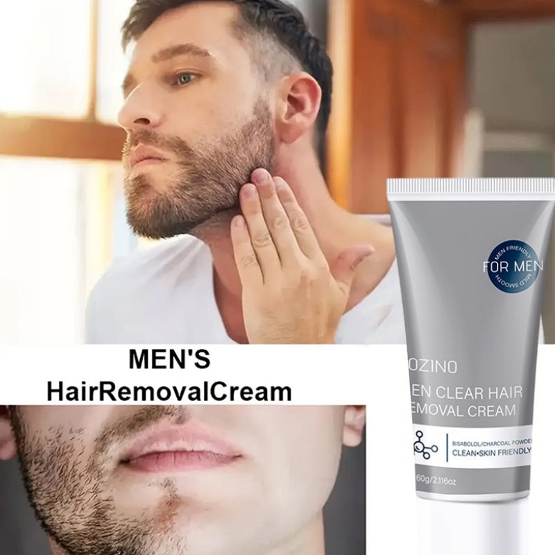 Crème dépilatoire pour homme à action rapide