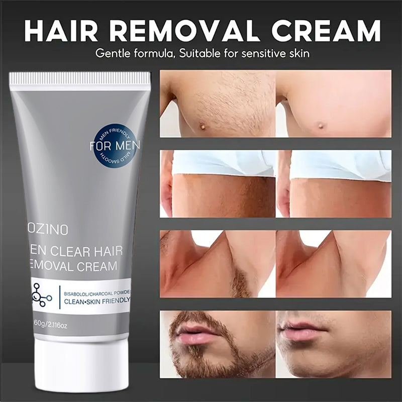 Crème dépilatoire pour homme à action rapide