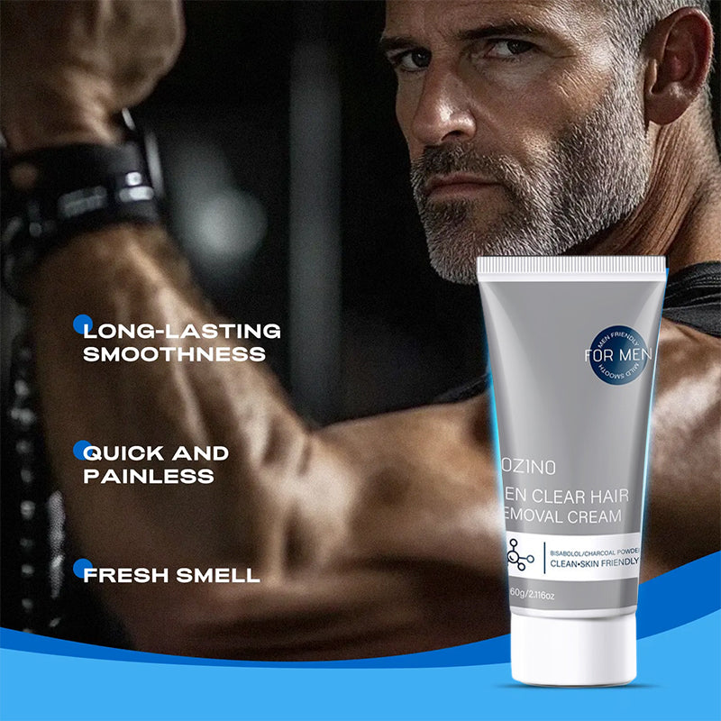 Crème dépilatoire pour homme à action rapide