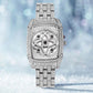 📢50% de réduction✨Montre-bracelet pour femme en quartz, ornée de strass⌚