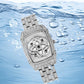 📢50% de réduction✨Montre-bracelet pour femme en quartz, ornée de strass⌚