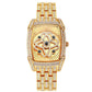 📢50% de réduction✨Montre-bracelet pour femme en quartz, ornée de strass⌚
