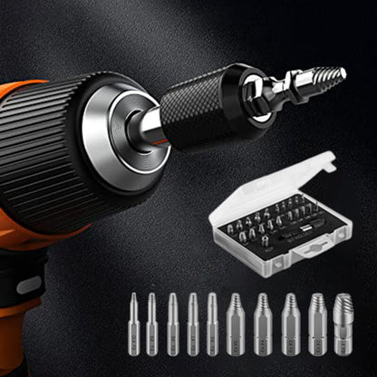 🔩 50% DE RÉDUCTION ! 🛠️Extracteur de Vis 22/33 Pièces – Pour Vis Cassées, Abîmées & Rouillées.⚙️
