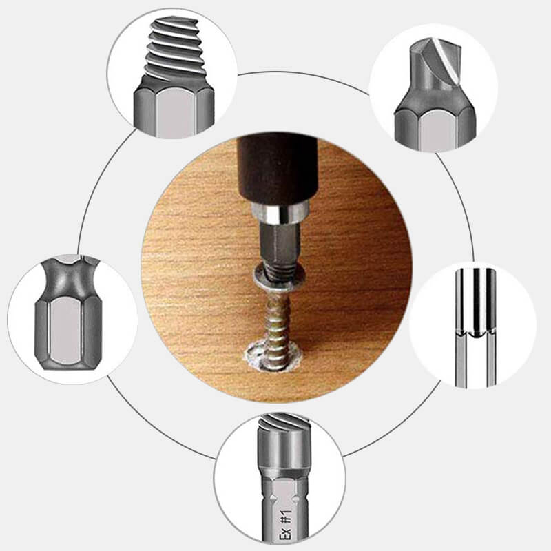 🔩 50% DE RÉDUCTION ! 🛠️Extracteur de Vis 22/33 Pièces – Pour Vis Cassées, Abîmées & Rouillées.⚙️