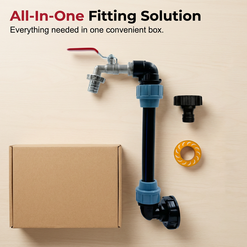 🛠️Kit complet pour cuve IBC – prêt à l'emploi💧incluant vannes, adaptateurs et joints. Pour eau de pluie, stockage et transport. Fabriqué dans l'UE – durable et étanche.
