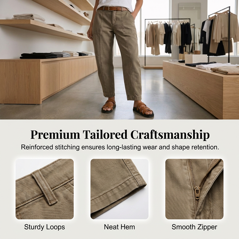 👖 50 % de réduction + livraison gratuite 💐Pantalon utilitaire fuselé à taille haute pour femme