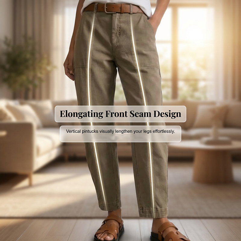 👖 50 % de réduction + livraison gratuite 💐Pantalon utilitaire fuselé à taille haute pour femme