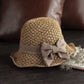 👒 50% DE RÉDUCTION !⏰Chapeau de Soleil en Paille Tressée avec Grand Nœud – Large Bord, Ajustable & Pliable pour Voyages🌞