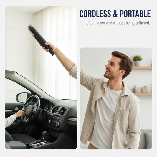 ✨50 % de réduction + livraison gratuite🔥 Aspirateur pour voiture et maison — Puissance d'aspiration exceptionnelle, grande durabilité, léger et facile à transporter🧹