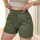 Short Femme Taille Haute Décontracté avec Cordon de Serrage
