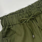 Short Femme Taille Haute Décontracté avec Cordon de Serrage