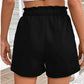 Short Femme Taille Haute Décontracté avec Cordon de Serrage