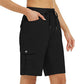 Short cargo à séchage rapide avec poches pour femme
