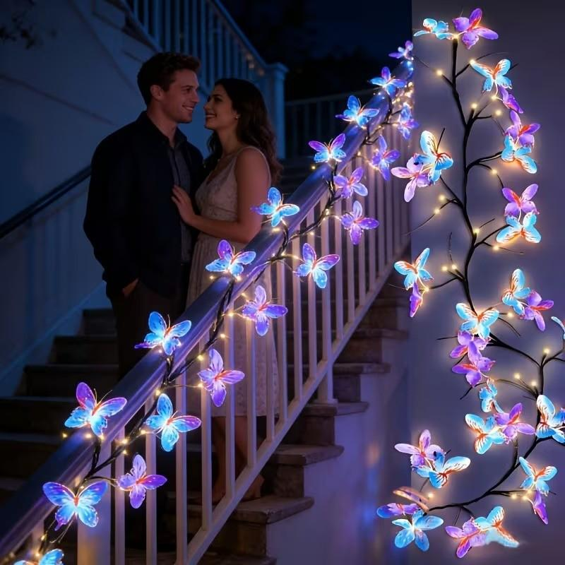💐50% DE RÉDUCTION🦋Guirlande Lumineuse USB – Décoration Murale Magique, Sans Prise🔌