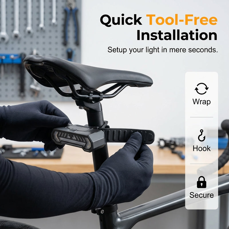 💡🛒 -60% ! 🚲 Clignotant Sans Fil pour Vélo – Rechargeable, Étanche & Parfait pour Plus de Sécurité la Nuit.