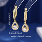 💎50% DE RÉDUCTION!✨Boucles d'Oreilles Créoles Goutte – Zircon Éclatant, Sertissage Pavé, Fini Or ou Argent Pour Une Élégance Intemporelle🎀