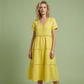 🌺👗 50 % de réduction 🌺 Robe élégante à encolure en V et empiècements en dentelle pour femme