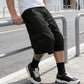Pantalons capri décontractés à cordon de serrage pour homme, tailles fortes