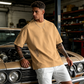 👕PROMO -50%✨T-Shirt Homme Coupe Oversize – Mélange Coton Premium, Imprimé Urbain & Style Décontracté (7 Couleurs, S-4XL)